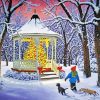 Snow Christmas Gazebo paint by numbers