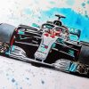 Splatter F1 Racing Car paint by numbers