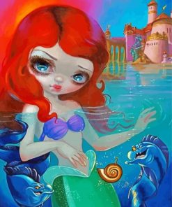 Strangeling Mermaid paint by numbers