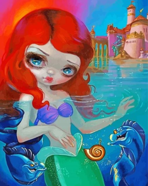 Strangeling Mermaid paint by numbers