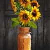 Sunflowers in Copper Milk Can paint by numbers