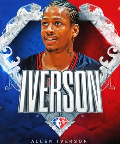 The Basketball Player Allen Iverson paint by numbers