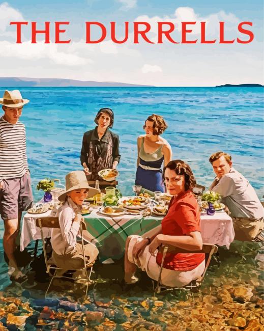 The Durrells paint by numbers