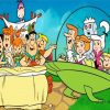 The Flintstones Cartoon Families paint by numbers