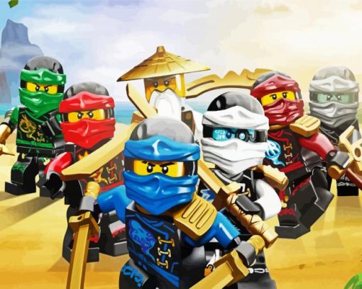 The Lego Ninjago paint by numbers