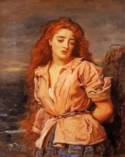 The Martyr of Solway John Everett Millais paint by numbers