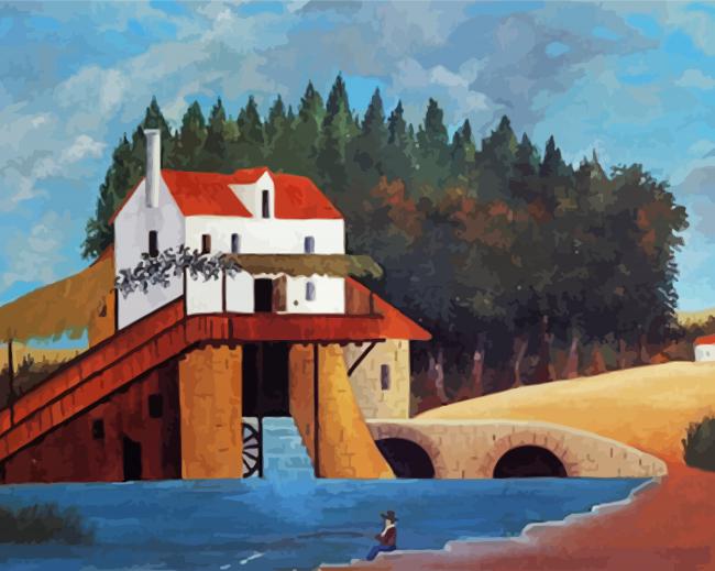 The Mill By Henri Rousseau Paint By Number
