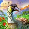 The Nene Goose paint by numbers