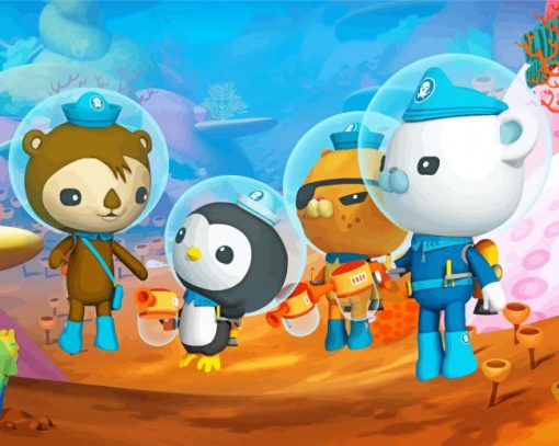 The Octonauts Friends paint by numbers