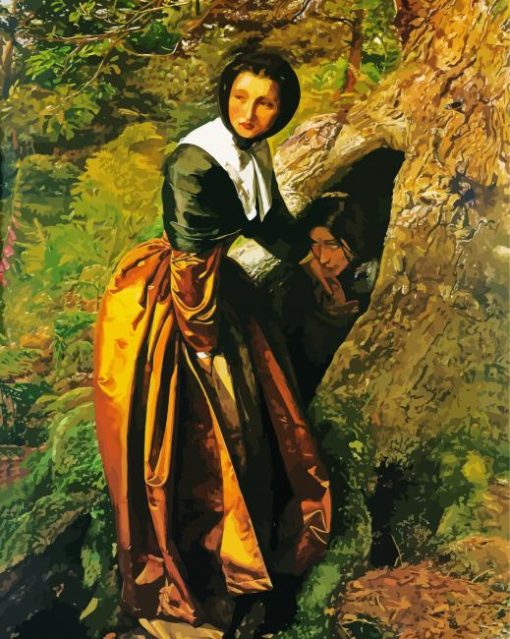 The Royalist 1651 by John Everett Millais paint by numbers