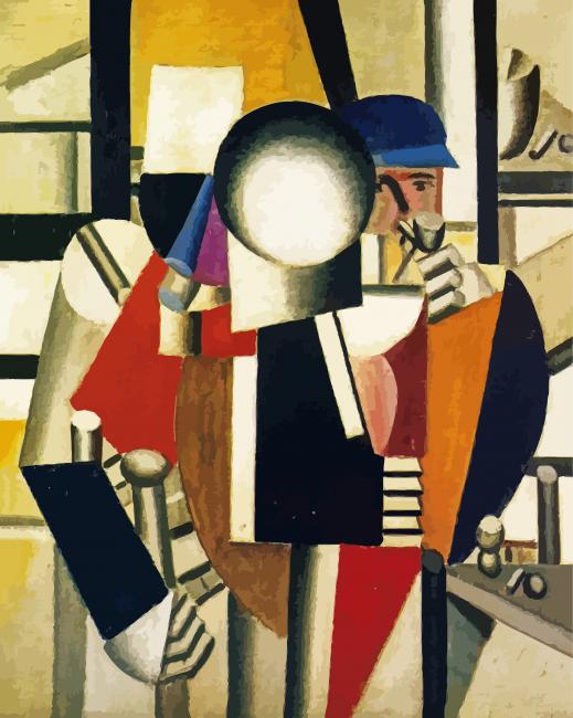 The Three Comrades Leger Art paint by numbers