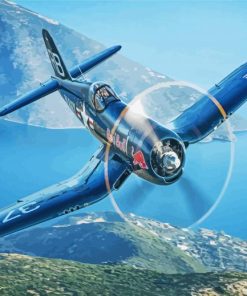 The Vought F4U Corsair paint by numbers