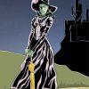 The Wicked Witch paint by numbers