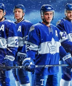 Toronto Maple Leafs Ice Hockey Players paint by numbers