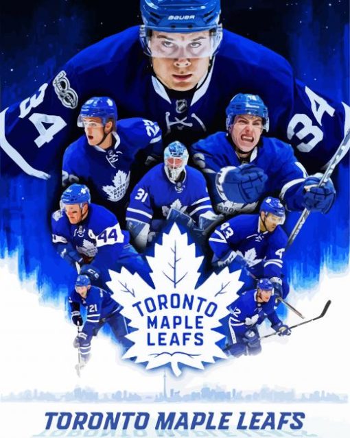 Toronto Maple Leafs Players paint by numbers