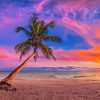 Tropical Sea Sunset paint by numbers
