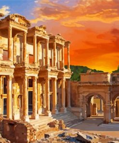 Turkey Izmir Celsus Library paint by numbers