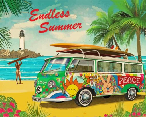 VW Endless Summer paint by numbers