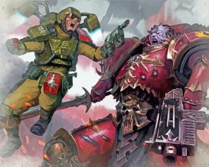 Warhammer Elysian Drop Troops paint by numbers