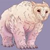 White Owlbear paint by numbers