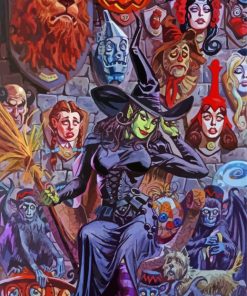 Wicked Witch of The West paint by numbers