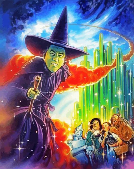 Wicked Witch Wizard Of Oz paint by numbers
