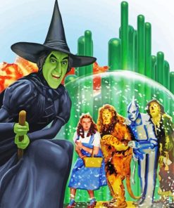 Wicked Witch Wonderful Wizard Of Oz Film paint by numbers