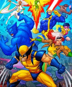 X Men Movie paint by numbers