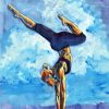Yoga Handstand Art paint by numbers