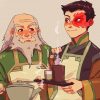 Zuko and Iroh paint by numbers