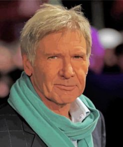 Actor Harrison Ford paint by numbers