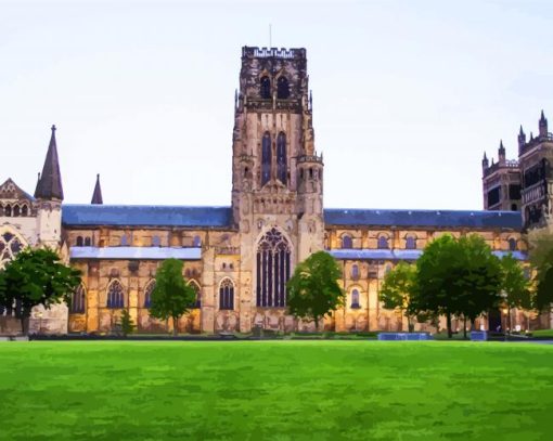 Aesthetic Durham Cathedral Uk paint by numbers