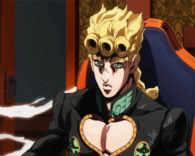 Aesthetic Giorno Giovanna Manga Anime paint by numbers
