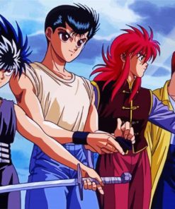 Aesthetic Hakusho Anime paint by numbers