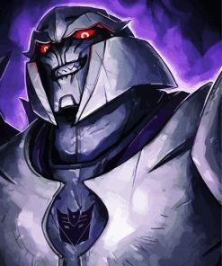 Aesthetic Megatron paint by numbers