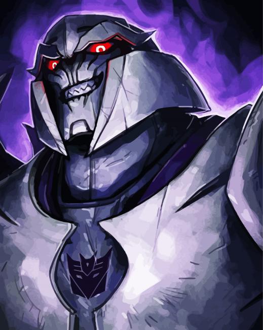 Aesthetic Megatron paint by numbers