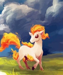 Aesthetic Ponyta paint by numbers