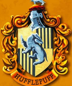 Aesthetic Harry Potter Hufflepuff paint by numbers