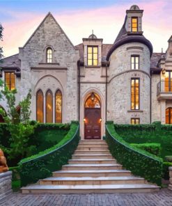 Aesthetic Luxury Mansion paint by numbers