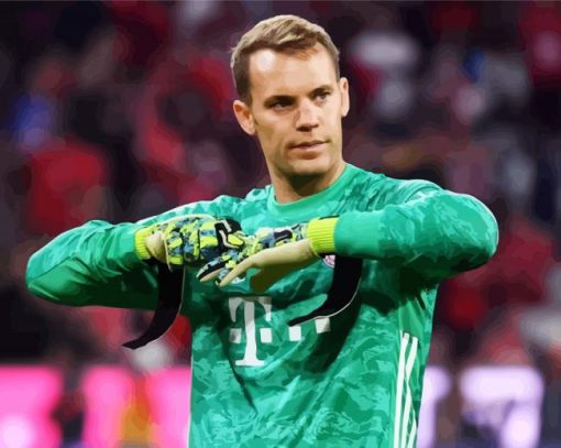 Aesthetic Manuel Neuer paint by numbers