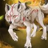 Aesthetic Okami Dog Art paint by numbers