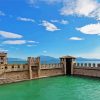 Aesthetic Castello Di Sirmione Lake Garda paint by numbers