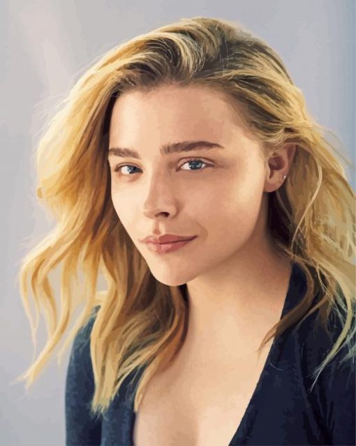 American Actress Chloe Moretz paint by numbers