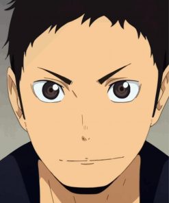 Anime Character Daichi Sawamura Face paint by numbers