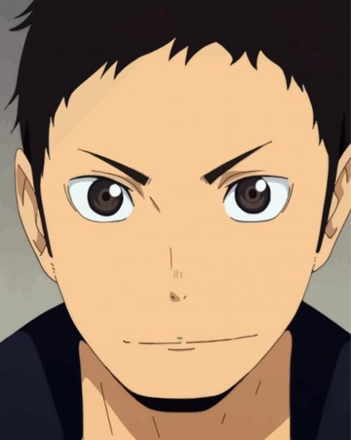 Anime Character Daichi Sawamura Face paint by numbers