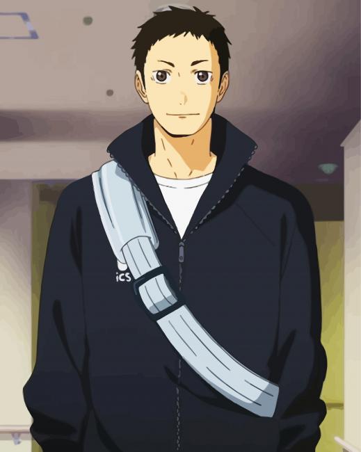 Anime Character Daichi Sawamura paint by numbers