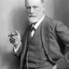 Black and White Sigmund Freud paint by numbers