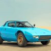 Blue Lancia paint by numbers
