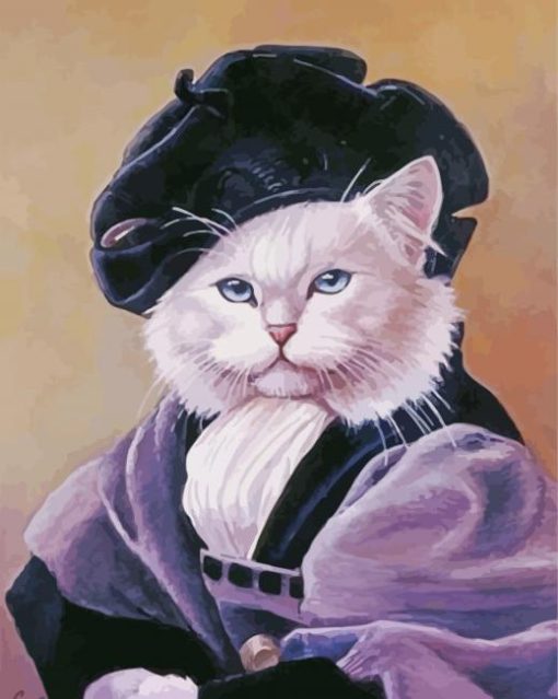 Classy Cat paint by numbers