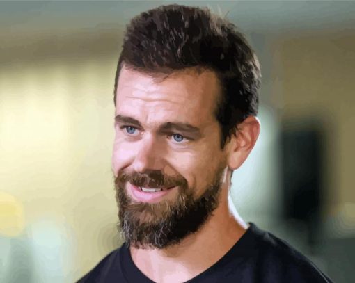 Co Founder of Twitter Jack Dorsey paint by numbers